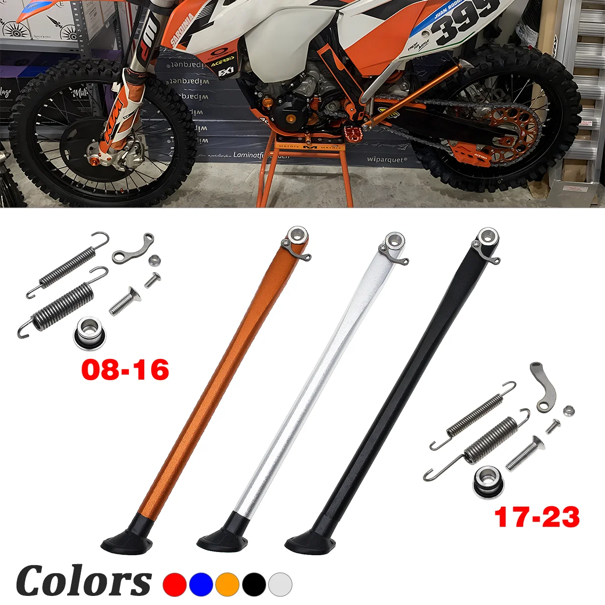 

Motorcycle Parking Side Stand With Spring Kit For KTM XC XCW XCF XCFW EXC EXCF For GasGas EX EC EXF ECF 125-530 CC 2008-2022