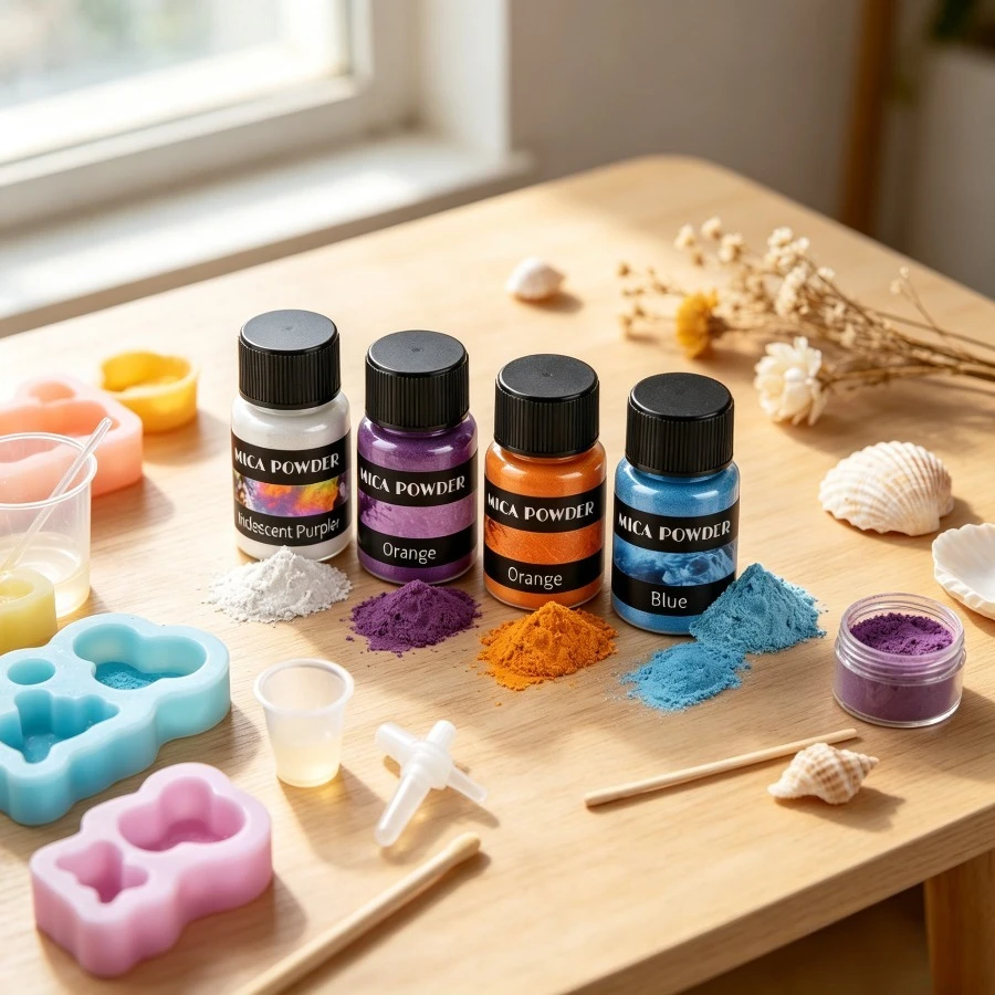Candle Making Process - Набор из 4/6/24 цветных металлических блестящих