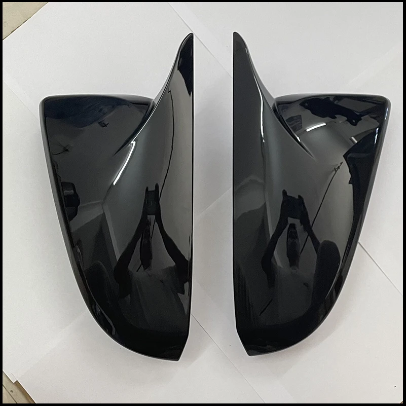 

For Toyota Highlander 2014~2018 Side Door Rearview Mirror Cover Cap Sticker Trim With Horn Auto Parts Styling Car Accessories