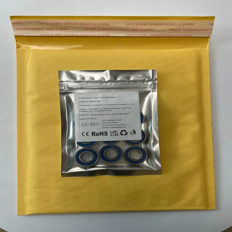 

10PCS 6902RS Bearing 15x28x7 mm ABEC-7 Blue Sealed 608RS 6700RS 688RS 6800RS 695RS 6900RS
