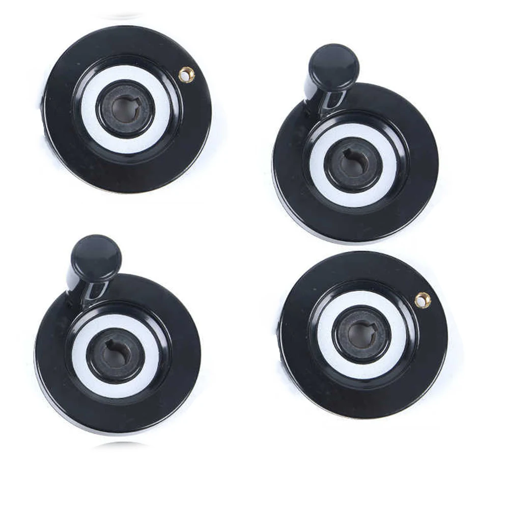 1-2Pc Full Spoke Handwheel Handle M8-M22 Plastic Handwheel with Keyway Lathe Milling Machine Hand Wheel Machine Accessories Tool