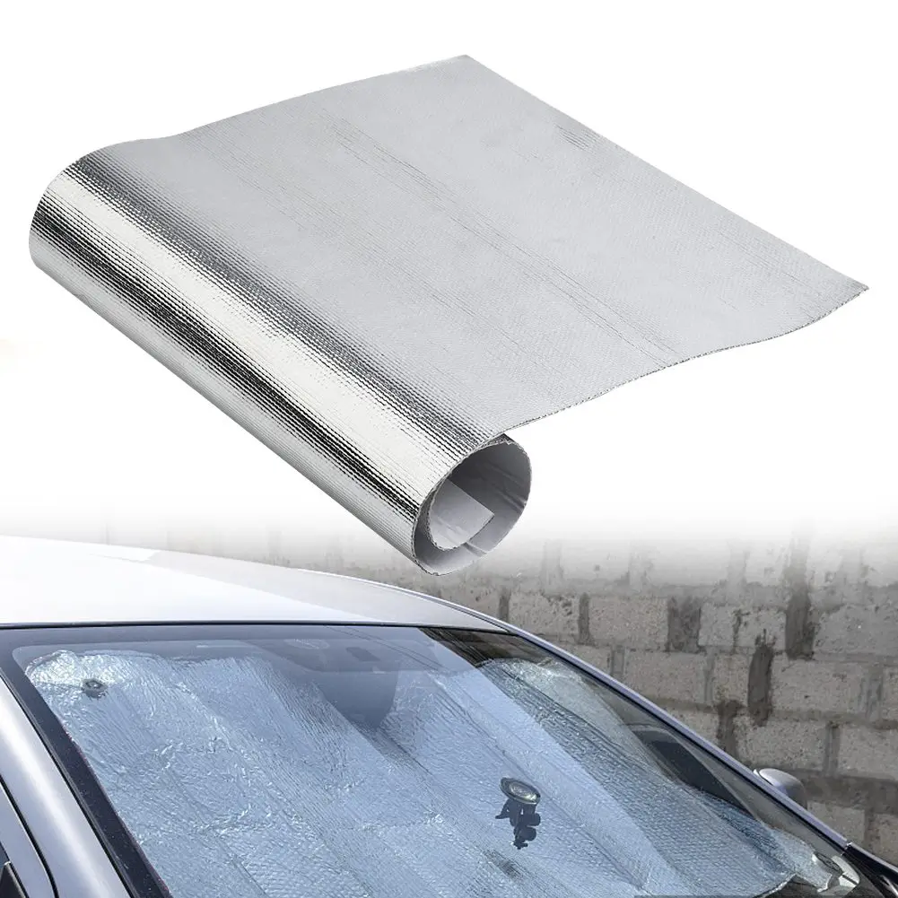 

Protective Film Mat Car Heat Shield Protection Film Car Heat Car Accessories E-glass Fabric+Aluminum 12x24 Inch
