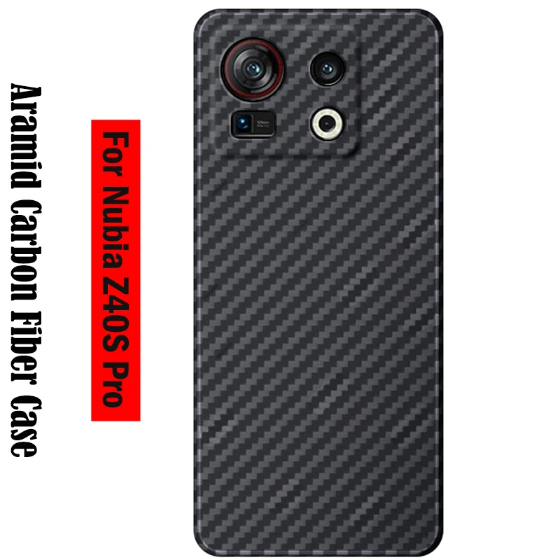 

New Genuine Aramid Fiber For Nubia Z40S Pro For Nubia Z40S Pro 5G Ultra-Thin Matte Silm Carbon Fiber Phone CASE Cover