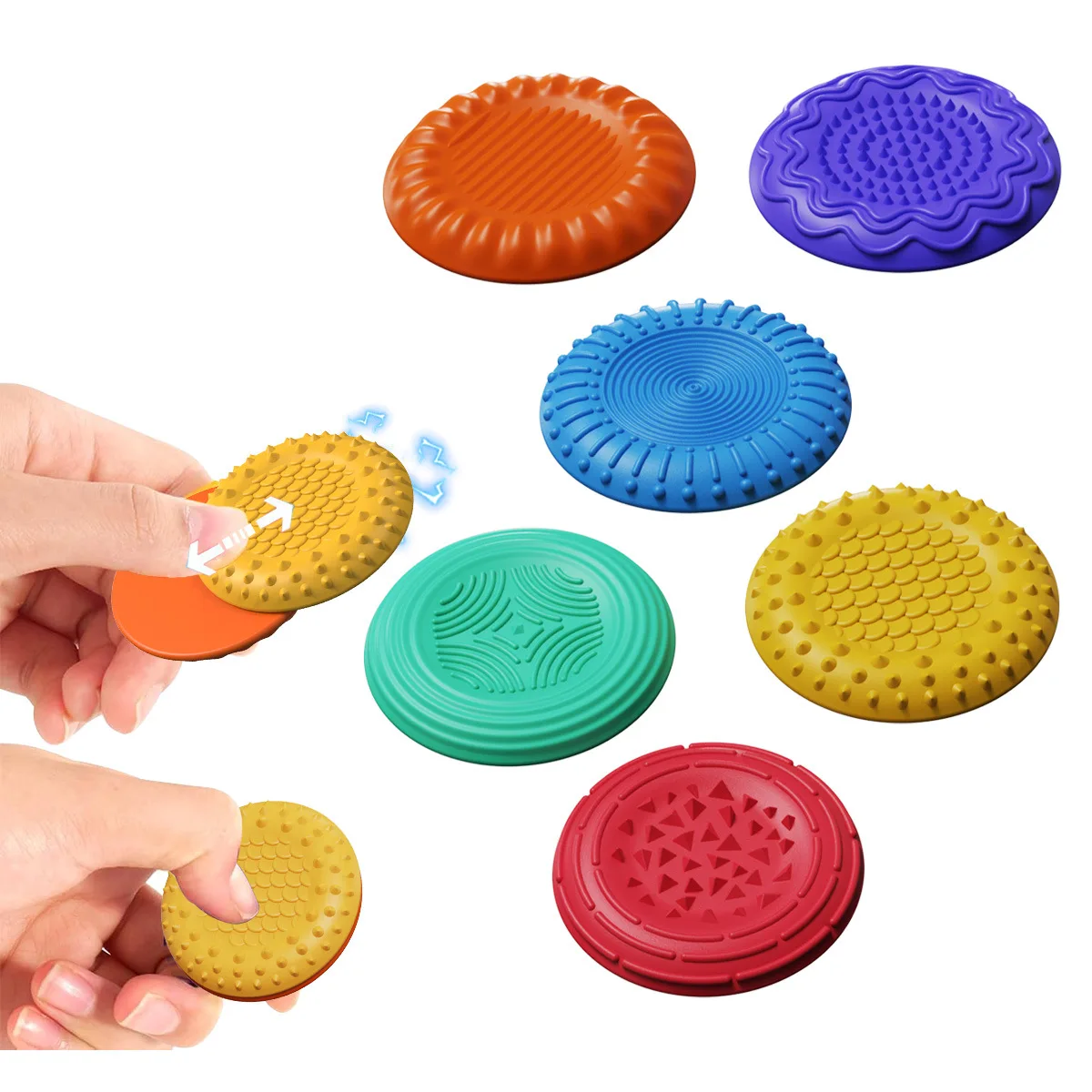 Juguetes magnéticos para adultos y niños, juguetes sensoriales texturizados para autismo, alivio de la ansiedad, deslizadores silenciosos para el estrés