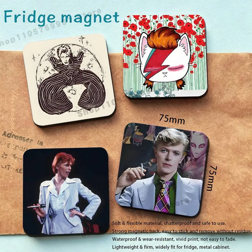 COOL D-David B-Bowie Fridge Magnetic Magnet PVC Memorial Decor for Family Friends Students Adults