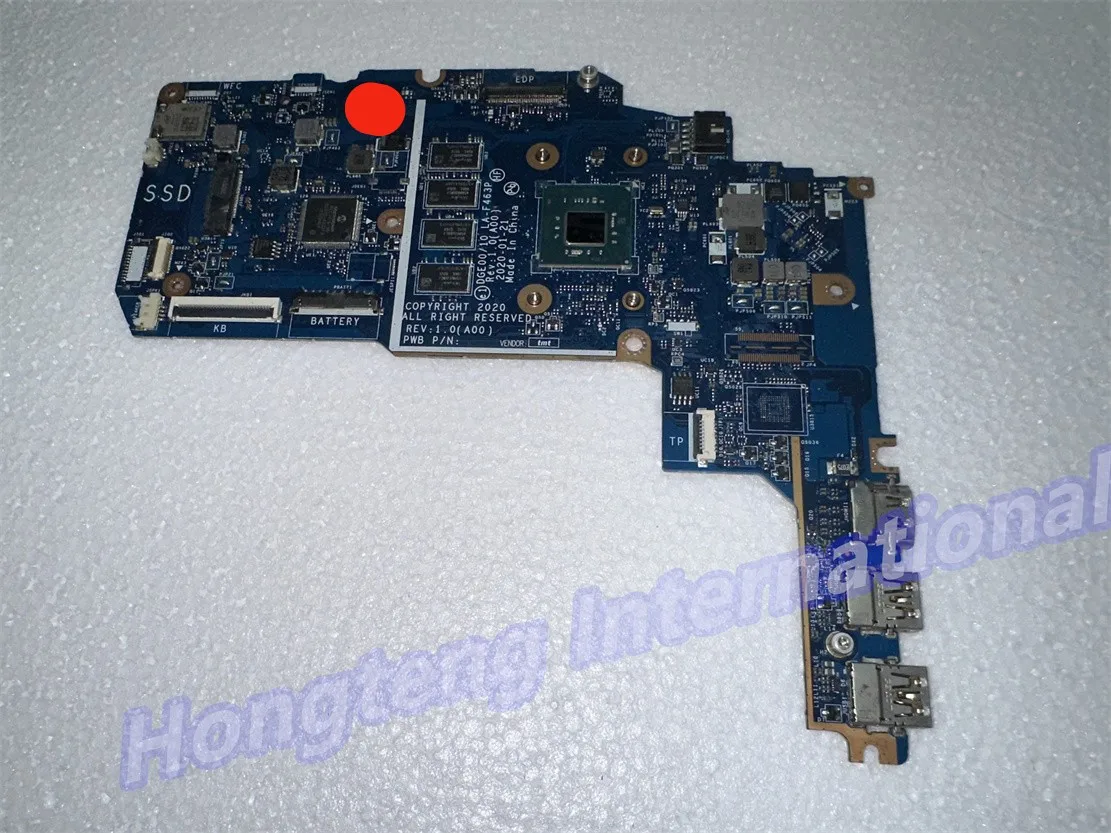 for DELL Latitude 3190 2-In-1 Motherboard with N5000 N5030  2.7Ghz 4Gb 1Wd6D cn-01wd6d 01WD6D