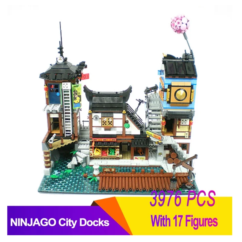 Display Serie di film City Docks Compatibile 70657 Building Blocks con figura Mattoni Fai da te Giocattoli educativi per bambini Regali di compleanno 180093