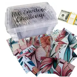 100 Envelope Challenge Kit Save Money Challenge 100 Days Budget Planning Handbook With Storage Box Mastering The Progress And