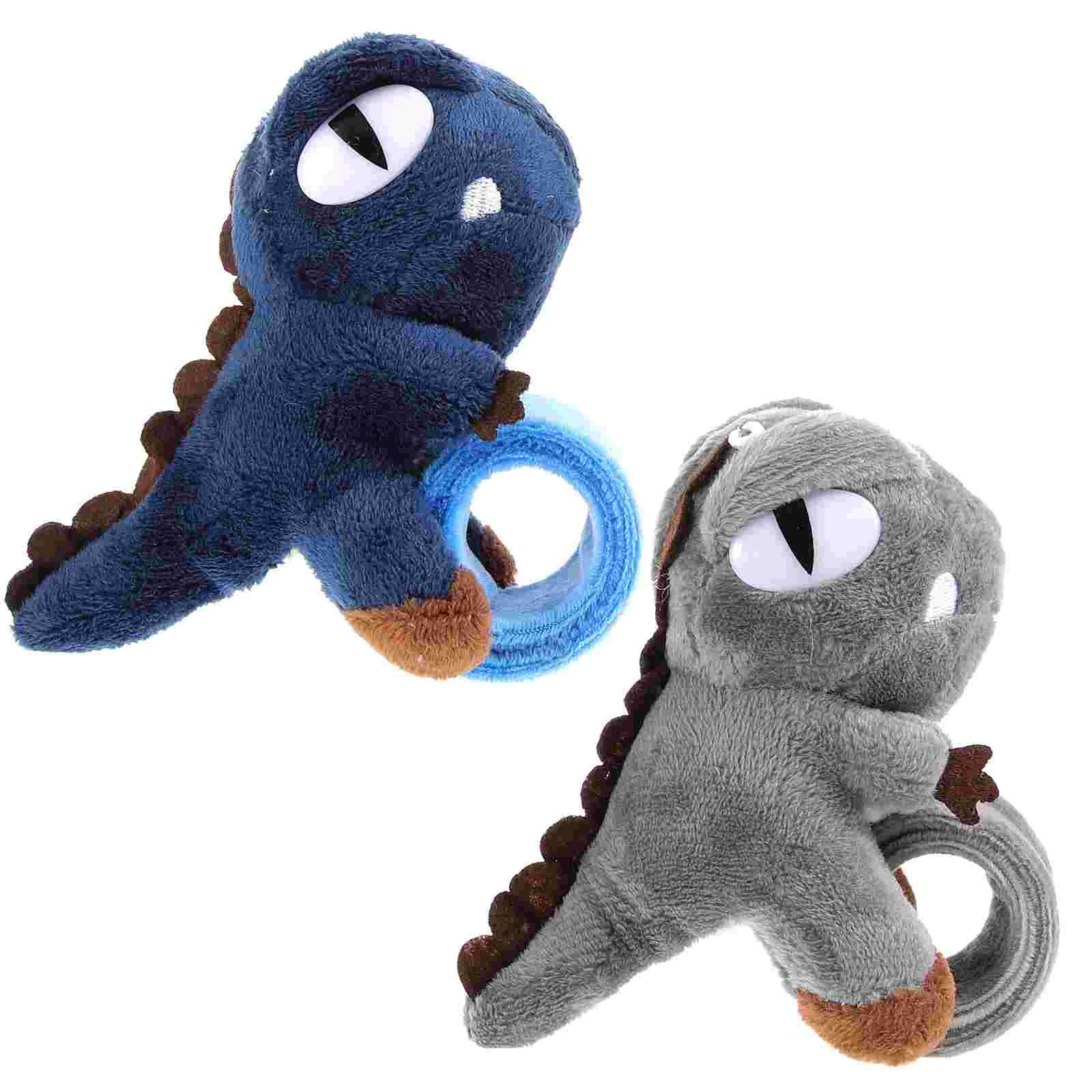 2 Pcs Animal Children Bracelet Slap Wrist Bracelets Plush Party Pp Cotton Patting Band Baby Favors Kids