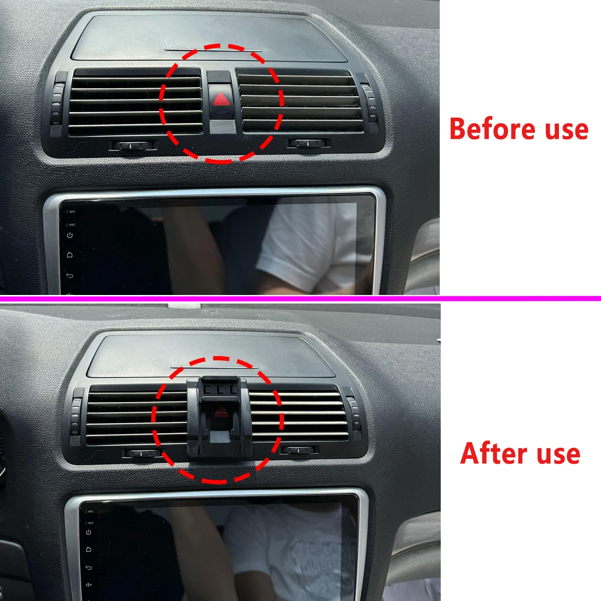 Custom For Skoda Octavia A5 2007-2012 2013 2014 Car Phone Holder Wireless Charging For MagSafe Fixed Magnetic Support Phone Base