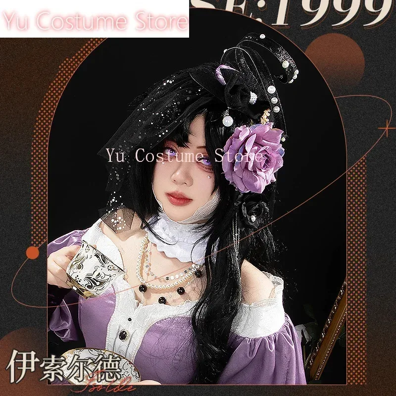 

CyIsolde Фиолетовая лазерная макси-юбка Косплей Костюм Cos Game Аниме Вечеринка Униформа Хэллоуин Играть Ролевая Одежда Одежда