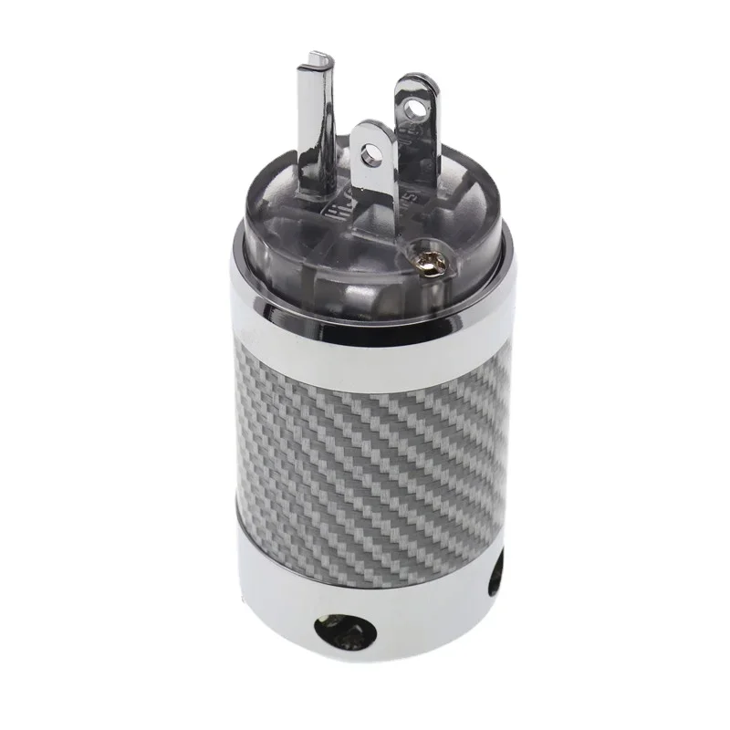 Hifi audio adapter us stecker kohle faser rhodiniert c13 iec stecker für verstärker cd ac stromkabel