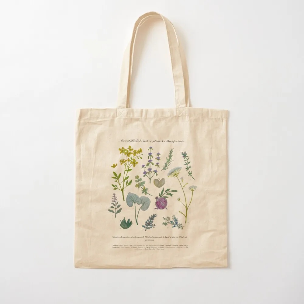 Herbal Reproductive Rights Tote Bag Women's shopper bag cute tote bag Custom Canvas Tote