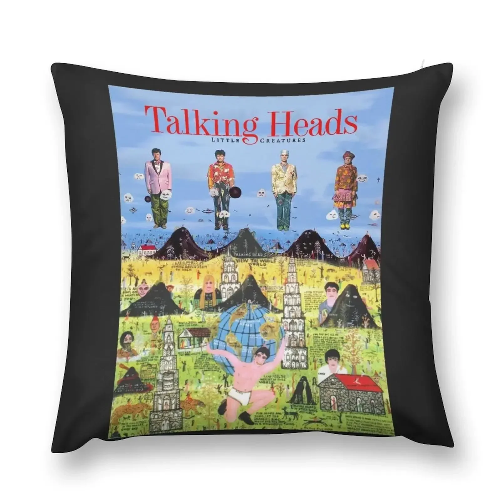 

Tshirt Talking Heads Little Creatures 1985 Throw Pillow christmas ornaments 2025 Embroidered Cushion Cover pillow