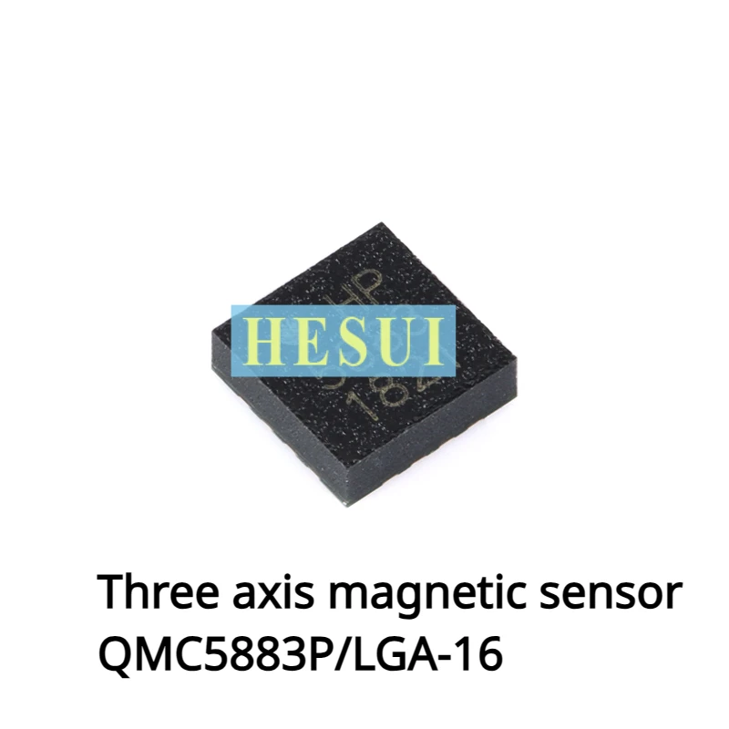 Chip IC sensor geomagnetik triaksial asli chip LGA-16