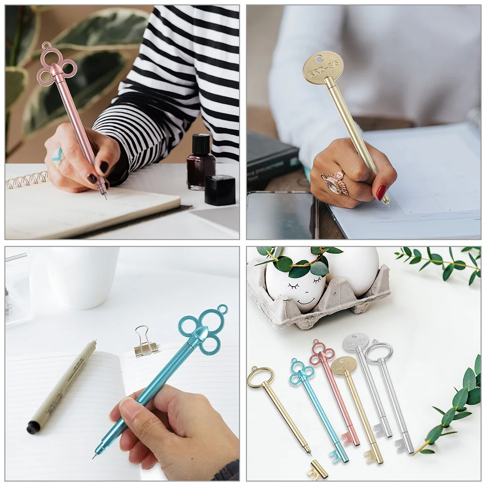 

18pcs Retro Key Gel Pens 0 5mm Comfortable Grip Creative Design Writing Exam Stationery Office Supplies Student Gifts