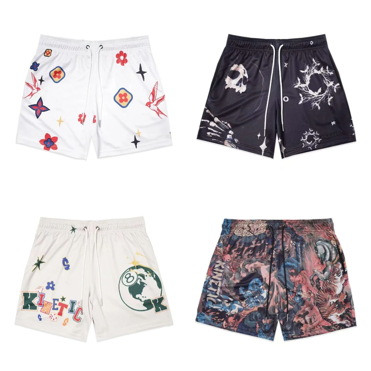 

Лето 2025 г., хит продаж, новые модные трендовые мужские шорты с 3D принтом, уличные повседневные уличные дышащие быстросохнущие шорты