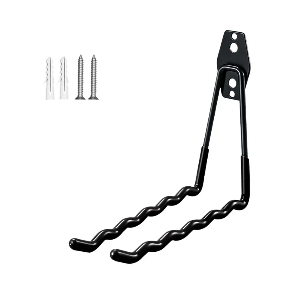 Wave-like Wall Mounted Racket Holder Multiple Racquets Space Saving Tennis Racket Storage Carbon Steel Organizer