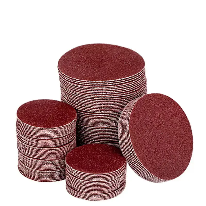 

3 Inch Non-porous Sandpaper 7.5cm Car Woodworking Metal Polishing Back Velvet 40 60 80 100 120 180 240 320 400 800 Sandpaper She