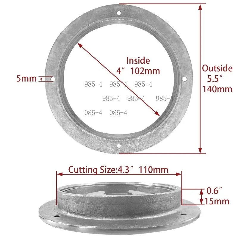 

Marine Yacht Round Deck Inspection Plate 316 Stainless Steel 3/4/5/6 Inch Access Hatch Cover