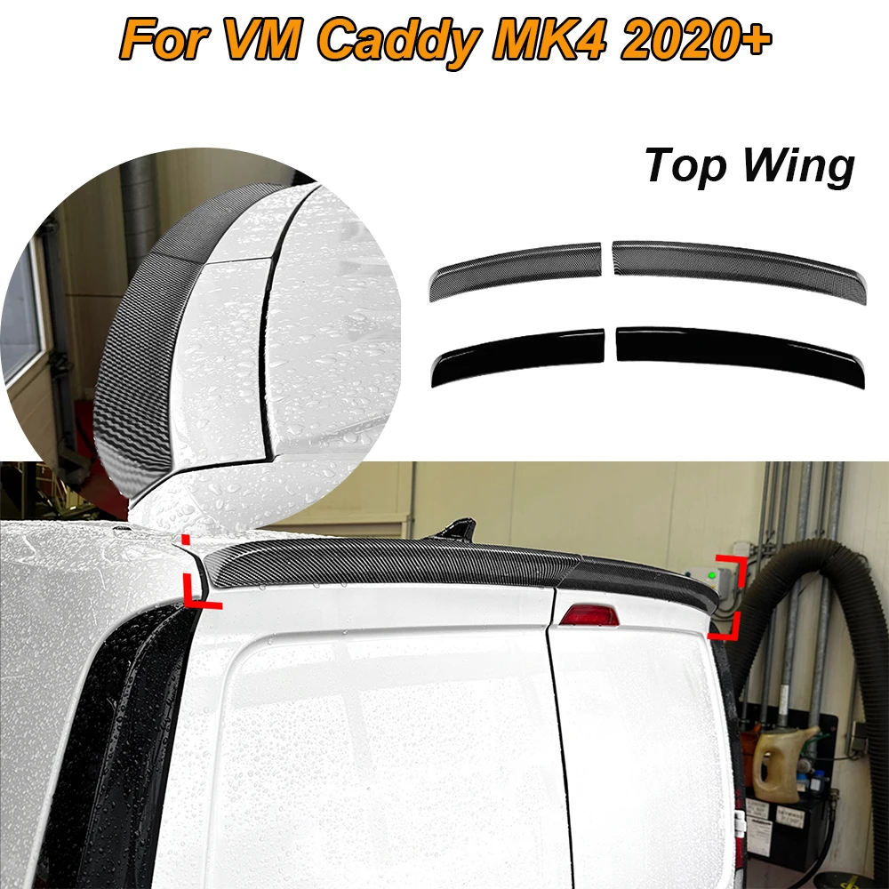 

For VM Caddy MK4 2020+ Car Rear Spoiler Top Wing Trunk Lip Tail Trunk Spoiler Trim Cars Exterior Modification Accessories