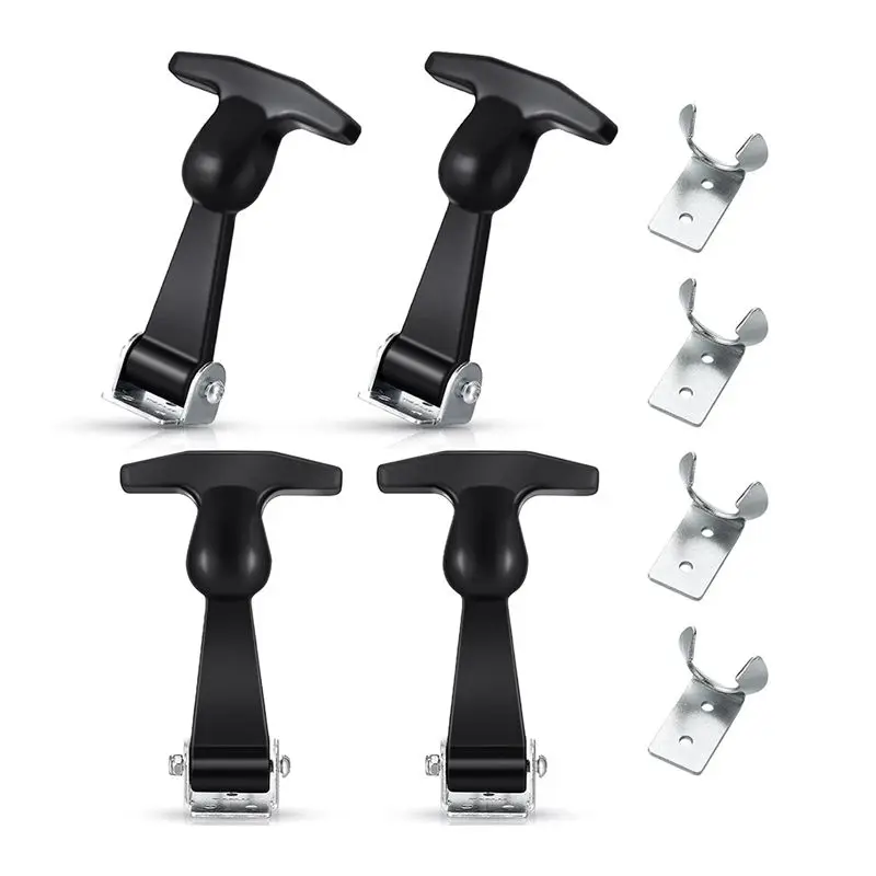 

ABLQ Catch Flexible Hood Latch Rubber Latch T-Handle Draw Latches Flexible Draw Latches With Brackets