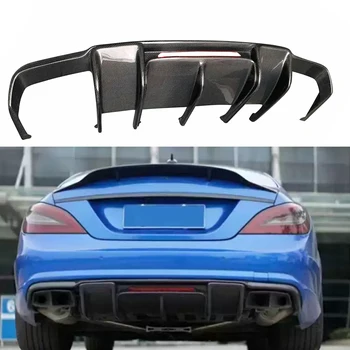 For Mercedes Benz CLS W218 CLS260 2010-2017 Carbon Fiber Car Rear Bumper Diffuser Rear Splitters Spoiler Back lip