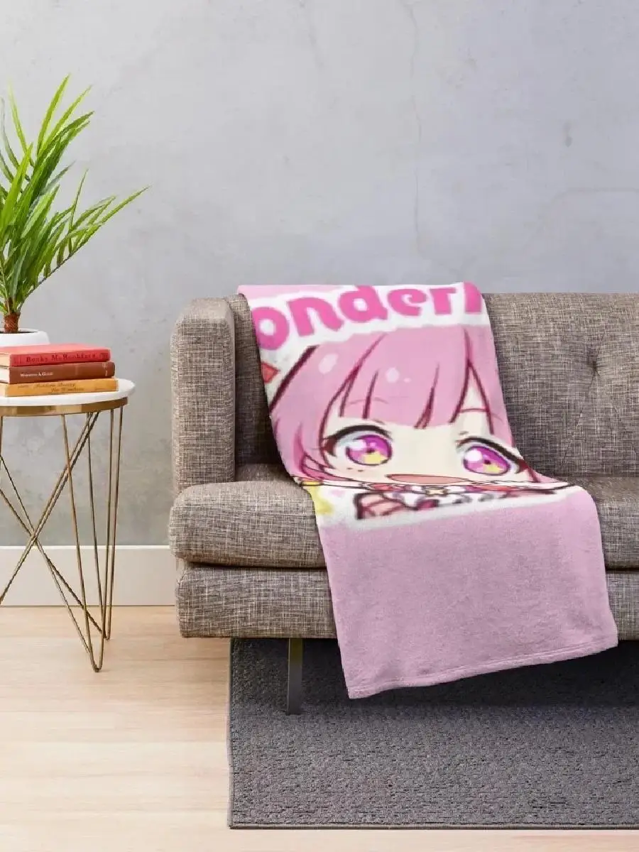 Emu Otori Wonderhoy Stamp Throw Blanket Soft Hairys Texture Weighted Blankets for Cozy Comfort at Home