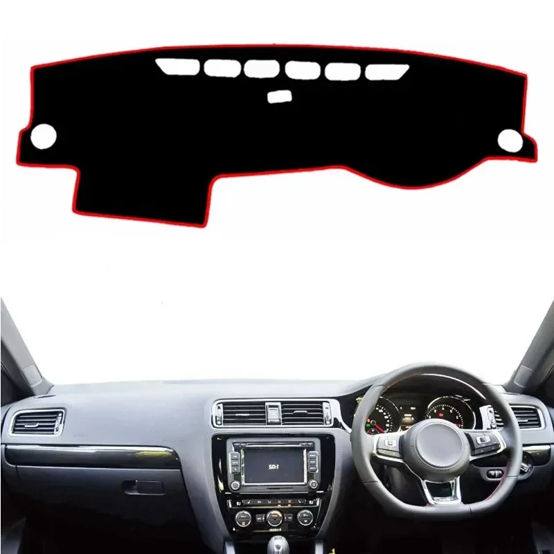

Car Dashboard Cover Mat Pad Sun Shade Instrument Carpet Styling For Volkswagen VW Jetta Vento MK6 2011 2012 2013 2014 2015-2018