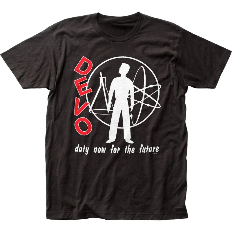 American Vintage Devo Responsibility Now for The Future T-Band T-Shirt Summer New Vintage Fashion Men's and Women's Streetwear