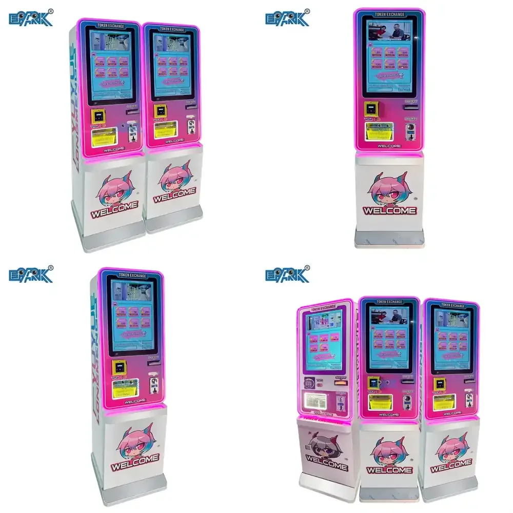 

Indoor Bill Coin Exchange Machine Automatic Token Coin Changer Vending Machine