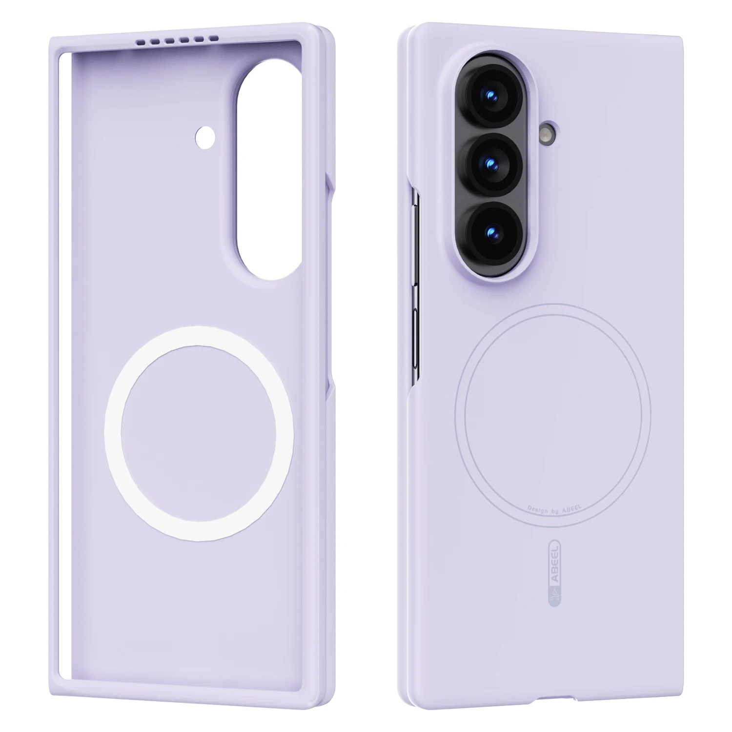 

ABBEL Luxury True Liquid Silicone Magnetic Case for Galaxy Z Fold 8 Microfiber Linning Soft Touch Folding Protective Cover Funda