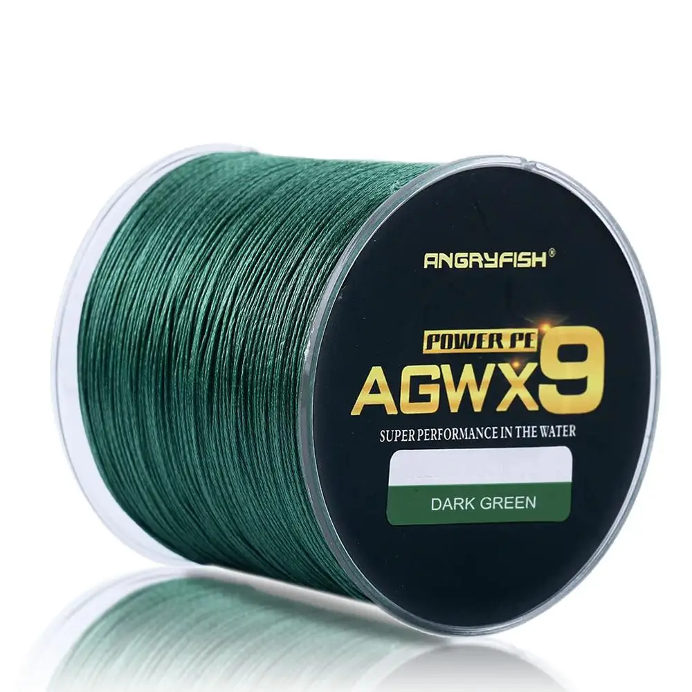 

YOUZI GREEN Agwx9 500m PE Fishing Line Super Strong Wear-resistant Lure Braided Line Fishing Tackle Tools