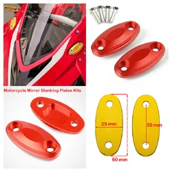 오토바이 미러 블록 오프 플레이트 블랭킹 장식 캡, 혼다 CBR650R CBR500R ABS CBR 650R 500R 400R 300R 2019-2024 에 적합
