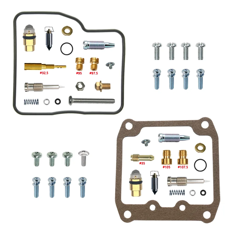 INTRUDER 400 VS400 VK51A FRONT & REAR Carburetor repair kit aircut valve plunger diaphragm carb rebuild parts