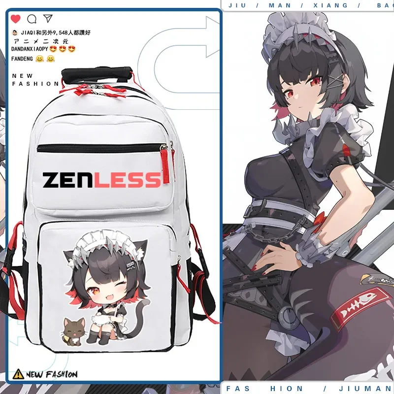 Anime Zenless Zone Zero Backpack for Teen Boy Girl Back To School Backpack Student Schoolbag Men Women Leisure Travel Bag