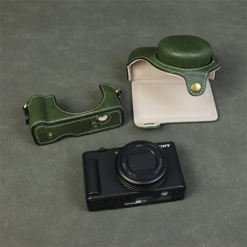 

For Sony ZV1II 2 Camera Protective Cases ZV1M2 Portable Storage Bag ZV1F All Inclusive Leather Case Cover with Shoulder Strap