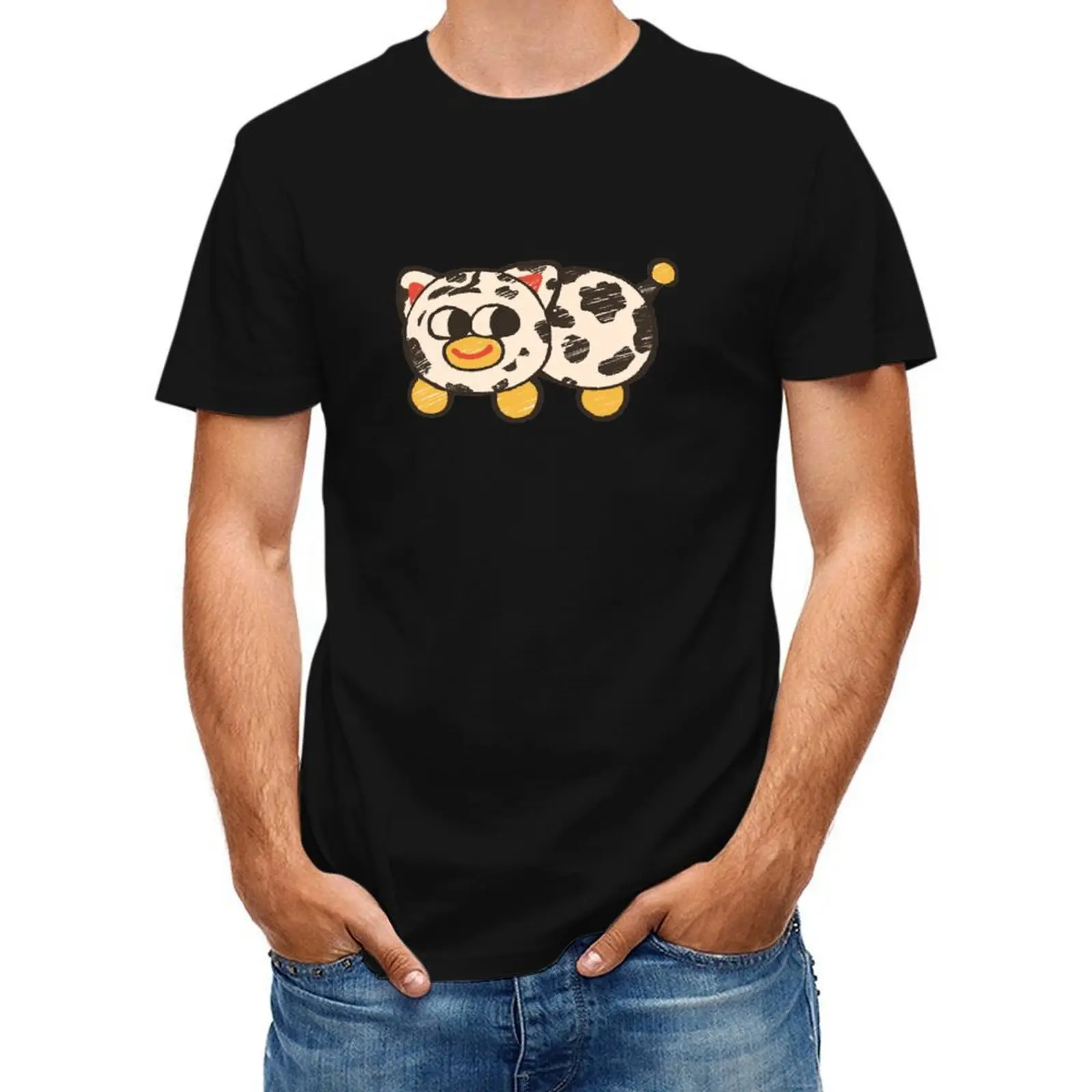 

cow peepy (cowpy) T-Shirt vintage graphic tee valentines clothes summer tops plus size men clothing