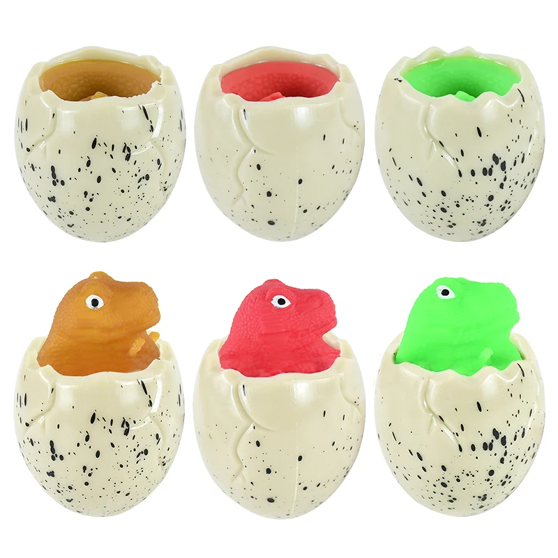 3PCS Random Color Funny Cute Dinosaur Cup Squeeze Toys Stress-relieving Decompression Props KidS Boy Girl Birthday Favor Gifts