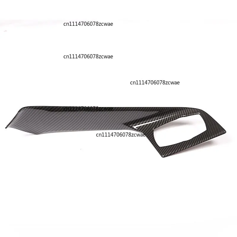 For BMW X1 F48 X2 F47 2016-2022 ABS Carbon Fiber Car Console Gear Shift Multimedia Panel Frame Cover Trim Car Accessories (LHD)