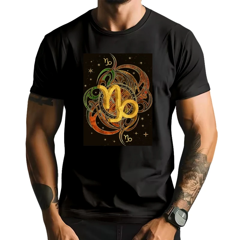 

Fashion Capricorn Horoscope Zodiac Sign Birthday Gifts T-Shirt 100% Cotton O-Neck Short Sleeve Casual Mens T-shirt Size S-3XL