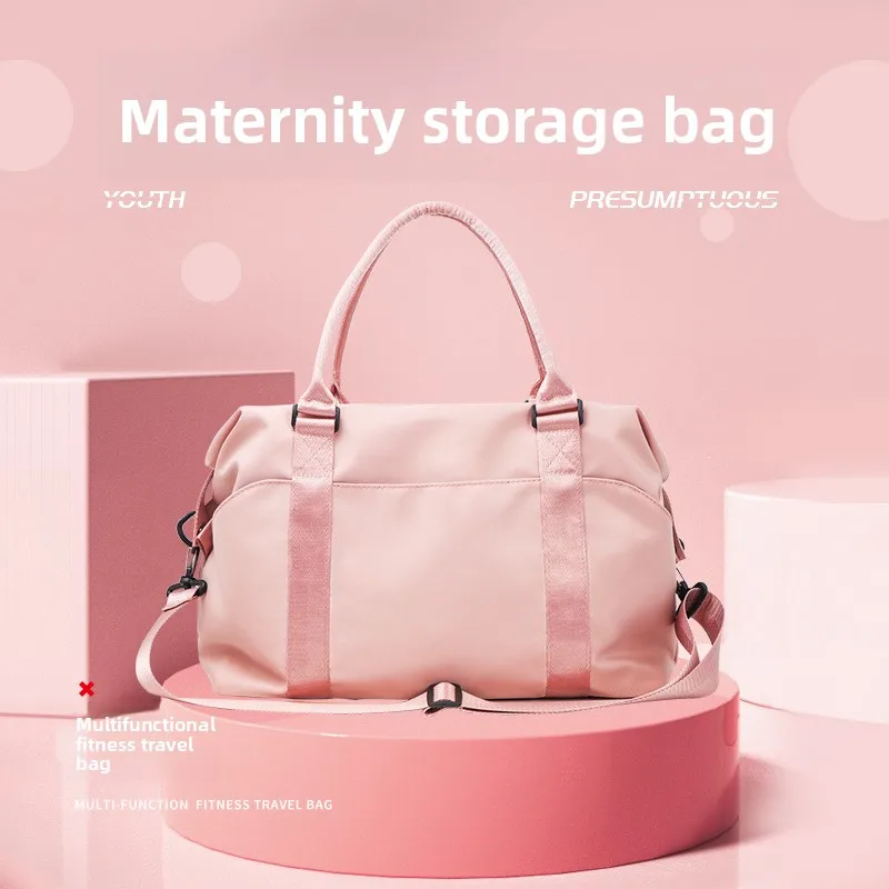 Most Popular Handheld Crossbody Travel Bag Large Capacity Dry/Wet Separation Lightweight Maternity Hospital Bag