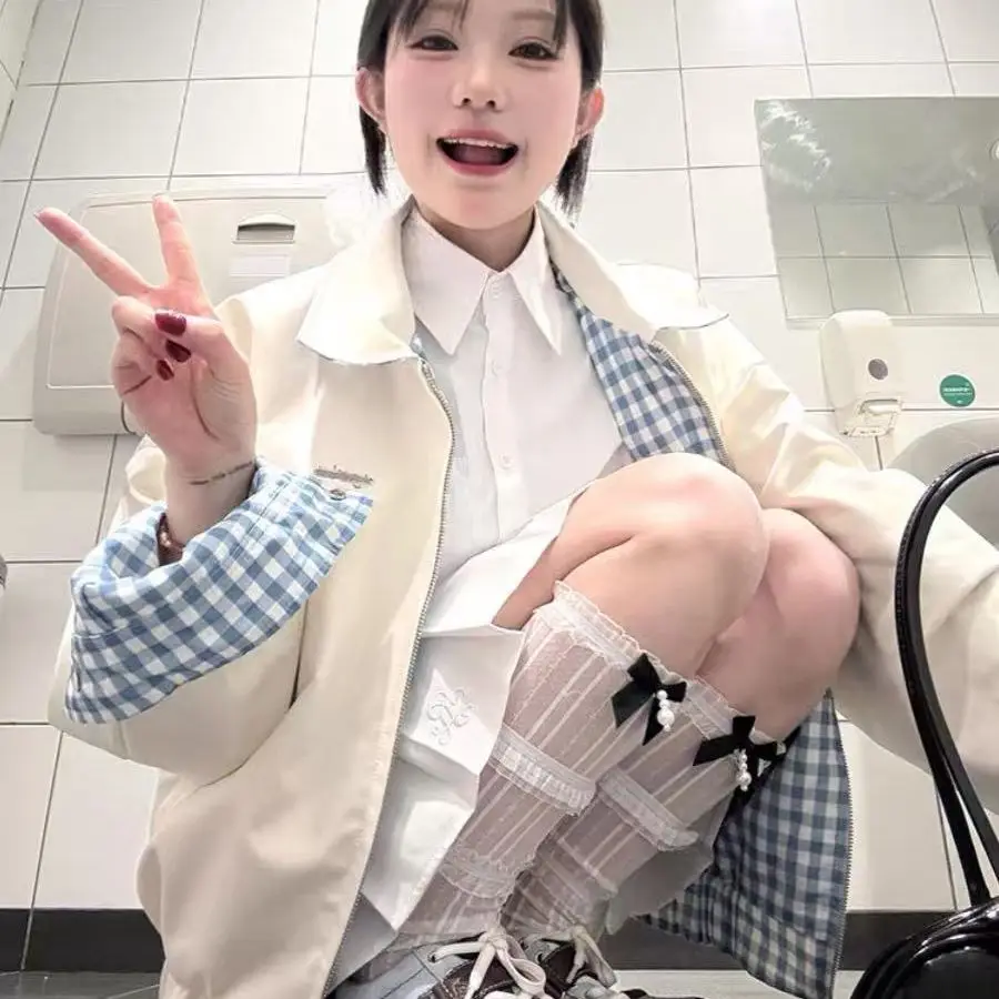 

Женские куртки Элегантные университетские ленивые весенне-осенние пары с регулируемым сращиванием Леопардовые эмо Эстетические комфортные грубые красочные уютные