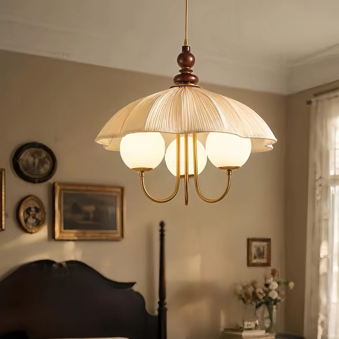 Mid-Century Retro Umbrella Pendant Light for Dining Room Kitchen Island Bedroom Warm Elegant Contemporary Home Interior Decor view 4