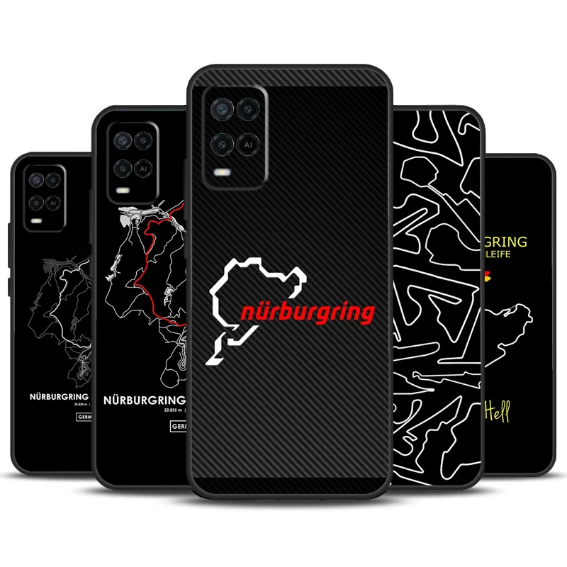 Nurburgring F1 Circuit For OPPO A98 A78 A58 A5 A9 A15 A17 A57 A77 A96 A76 A16 A54 A74 A94 A52 A72 A57S A53S Case