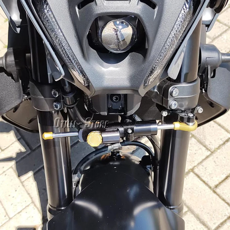 Amortisseur De Direction Moto 36cm Alliage Aluminium CNC - Stabilisateur Sécurité