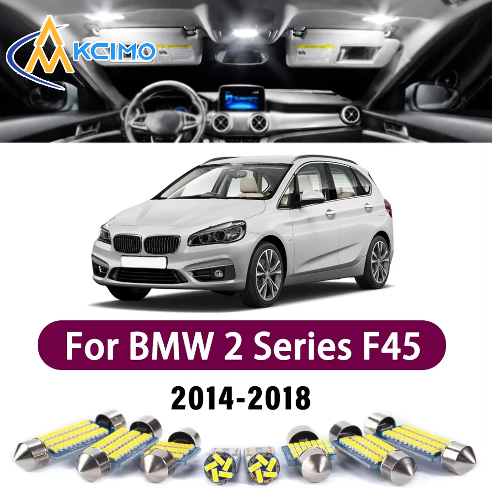 Super Bright LED Interior Lamp Kit For BMW 2 Series F45 F46 Active Tourer 2014-2018 Error Free Canbus Reading Mirror Light Bulbs