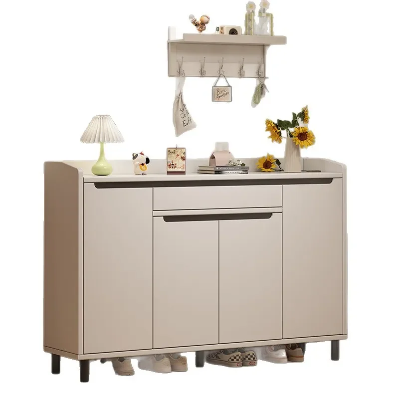 Integrated Wall Mounted Luxury Entrance Shoe Cabinet High-End Home Entryway Organizer for Shoes And Accessories Storage Rack