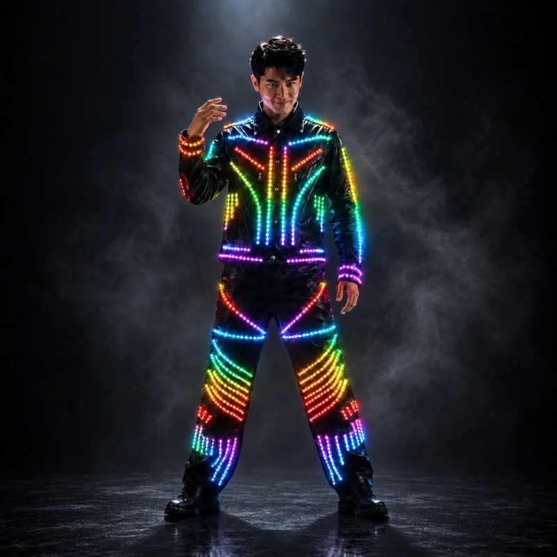 

LED Light Up Robot Suit Stage Performance DJ Party Dance Luminous Costume