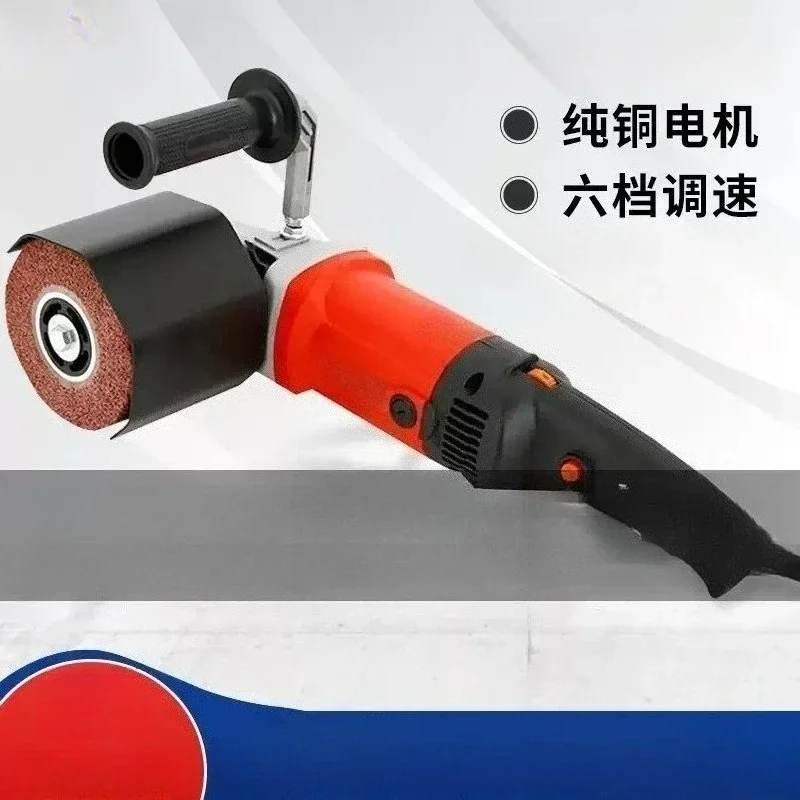 Portable Stainless Steel Wire Drawing Machine Industrial Grade Polisher Electric Speed Control Mirror Finish